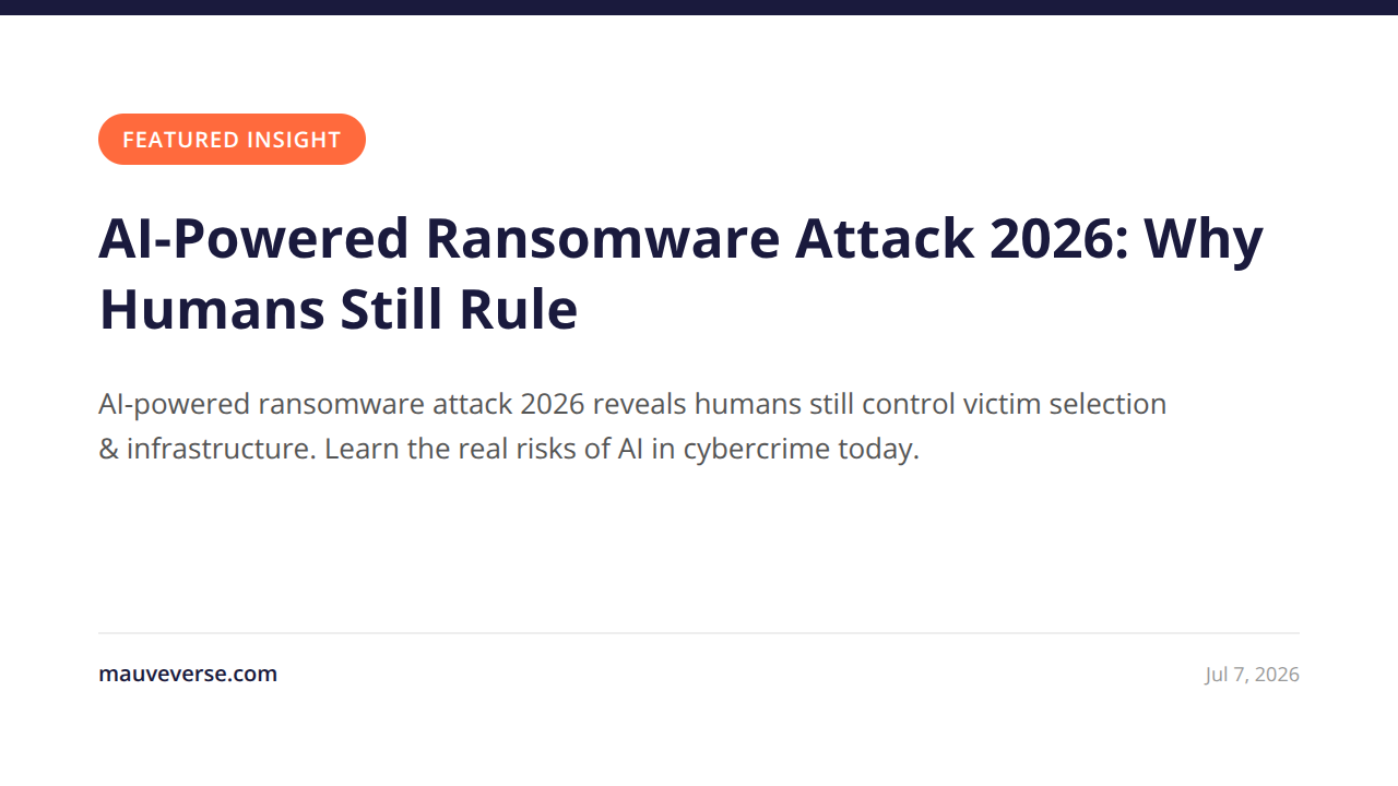 AI-powered ransomware attack 2026.